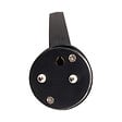 ZENITECH - Fiche mâle anneau -16A 2P+T - Noir - Zenitech - vignette