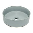SWISS AQUA TECHNOLOGIES - Swiss Aqua Technologies Mood vasque à poser ronde 36x36 cm sans trou de robinetterie ni trop-plein, gris (SATM3636LGRM) - vignette