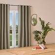 ATMOSPHERA - Rideau isolant Kys vert Kaki 140x260cm - vignette