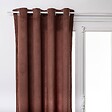 ATMOSPHERA - Rideau Lilou marron tonka 140x260cm - vignette