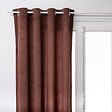 ATMOSPHERA - Rideau Lilou marron tonka 140x260cm - vignette