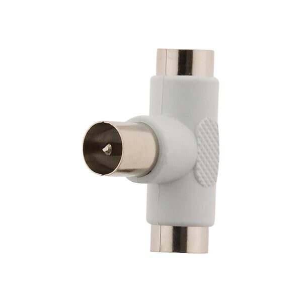 ZENITECH - Té dérivation TV 1 entrée mâle, 2 sorties femelles Ø9,5mm - Zenitech - large