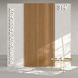 MON MARCHE DECO - Lot de 2 Panneaux Tasseaux Bois - Teck Thaï Feutre Noir - 3 m² - vignette