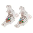 ZENITECH - Lot de 100 fiches RJ45 CAT 6 sans outil - Zenitech - vignette