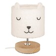 ATMOSPHERA - Lampe droite bouclette Toxey H.22cm blanc - vignette