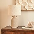 ATMOSPHERA - Lampe à poser champignon secteur Gibus gris H45,5cm - vignette