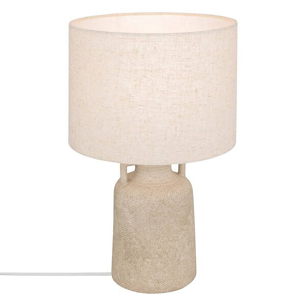 ATMOSPHERA - Lampe à poser champignon secteur Gibus gris H45,5cm - large