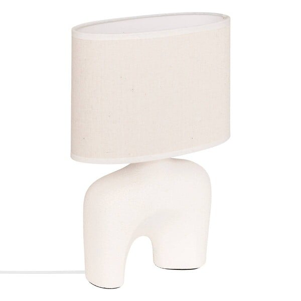 ATMOSPHERA - Lampe à poser champignon secteur Gaby blanc H31,5cm - large