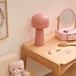ATMOSPHERA - Lampe droite champignon Starry H.27cm rose - vignette