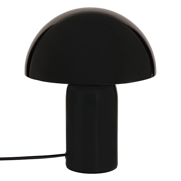 ATMOSPHERA - Lampe champignon secteur Lito noir H24,5cm - large