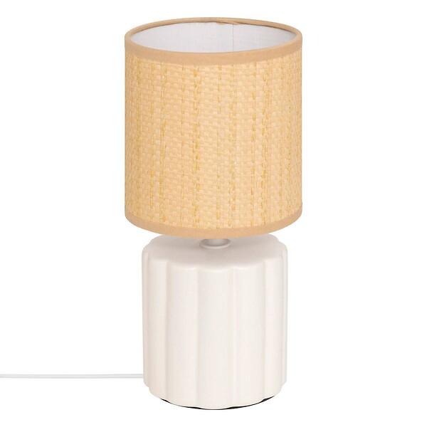 ATMOSPHERA - Lampe à poser champignon secteur Tylia blanc H26,5cm - large