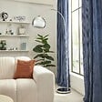 ATMOSPHERA - Lampadaire arc secteur Floris argent H177cm - vignette