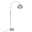 ATMOSPHERA - Lampadaire arc secteur Floris argent H177cm - vignette