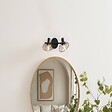 ATMOSPHERA - Applique murale/plafonnier Adelia noir 28x12,5cm - vignette
