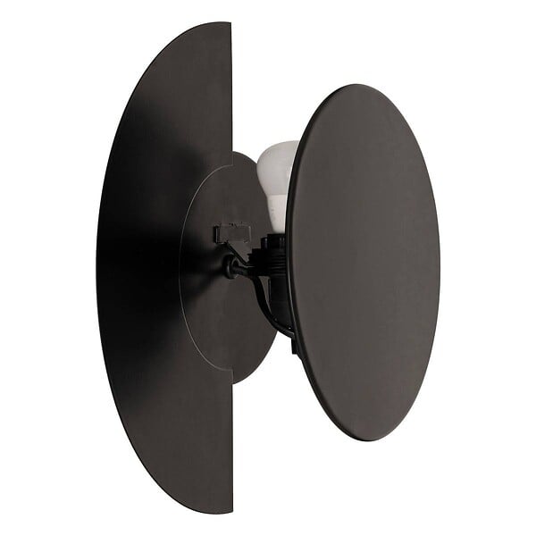ATMOSPHERA - Applique murale Mysti noir 25x12cm - large
