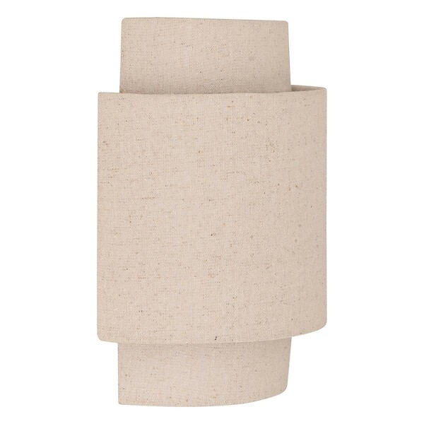 ATMOSPHERA - Applique murale Nahel en lin beige 20x13cm - large