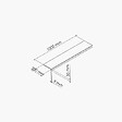TECNOPROFILS - Appui de fenêtre PVC l. 20 cm x ép. 9 mm - Anthracite - 100 cm - vignette