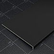 TECNOPROFILS - Appui de fenêtre PVC l. 40 cm x ép. 9 mm - Noir - 120 cm - vignette
