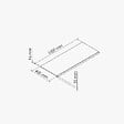 TECNOPROFILS - Appui de fenêtre PVC l. 40 cm x ép. 16 mm - Blanc - 100 cm - vignette