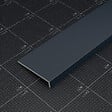 TECNOPROFILS - Appui de fenêtre PVC l. 20 cm x ép. 9 mm - Anthracite - 80 cm - vignette