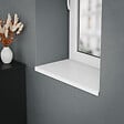 TECNOPROFILS - Appui de fenêtre PVC l. 40 cm x ép. 9 mm - Blanc - 80 cm - vignette