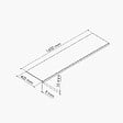 TECNOPROFILS - Appui de fenêtre PVC l. 40 cm x ép. 9 mm - Anthracite - 160 cm - vignette