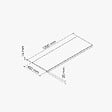TECNOPROFILS - Appui de fenêtre PVC l. 40 cm x ép. 16 mm - Blanc - 120 cm - vignette
