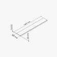 TECNOPROFILS - Appui de fenêtre PVC l. 20 cm x ép. 16 mm - Blanc - 140 cm - vignette