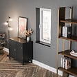 TECNOPROFILS - Appui de fenêtre PVC l. 20 cm x ép. 9 mm - Noir - 140 cm - vignette