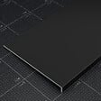 TECNOPROFILS - Appui de fenêtre PVC l. 40 cm x ép. 9 mm - Noir - 80 cm - vignette