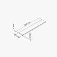TECNOPROFILS - Appui de fenêtre PVC l. 20 cm x ép. 16 mm - Blanc - 120 cm - vignette