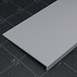 TECNOPROFILS - Appui de fenêtre PVC l. 40 cm x ép. 9 mm - Gris - 100 cm - vignette