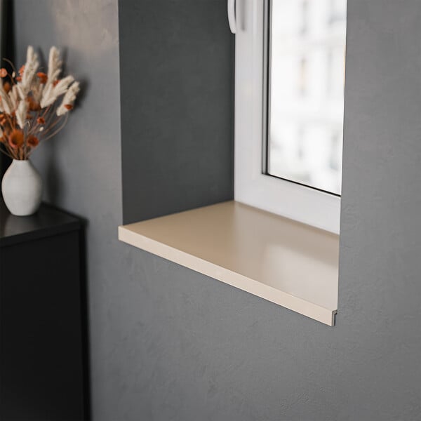 TECNOPROFILS - Appui de fenêtre PVC l. 40 cm x ép. 9 mm - Sable - 140 cm - large
