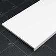 TECNOPROFILS - Appui de fenêtre PVC l. 40 cm x ép. 16 mm - Blanc - 80 cm - vignette