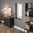 TECNOPROFILS - Appui de fenêtre PVC l. 20 cm x ép. 9 mm - Noir - 120 cm - vignette