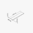 TECNOPROFILS - Appui de fenêtre PVC l. 20 cm x ép. 16 mm - Blanc - 100 cm - vignette