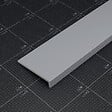 TECNOPROFILS - Appui de fenêtre PVC l. 20 cm x ép. 9 mm - Gris - 80 cm - vignette