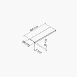 TECNOPROFILS - Appui de fenêtre PVC l. 20 cm x ép. 9 mm - Gris - 80 cm - vignette