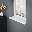 TECNOPROFILS - Appui de fenêtre PVC l. 20 cm x ép. 9 mm - Blanc - 120 cm - vignette