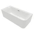 VILLEROY ET BOCH - Baignoire semi-îlot d'angle Loop & Friends version gauche avec bonde et trop-plein blanc - vignette