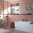 VILLEROY ET BOCH - Baignoire semi-îlot d'angle Loop & Friends version gauche avec bonde et trop-plein blanc - vignette
