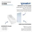 DURAVIT - Baignoire droite D-Code 170 x 70 cm + Pare bain droit AURYS Mist 1 chromé - vignette