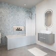 VITRA - Baignoire rectangulaire VitrA Neon 180x80cm + Pare bain droit AURYS Mist 1 chromé profilé droite - vignette