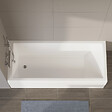 VITRA - Baignoire rectangulaire VitrA Neon 170x75cm + Pare bain gauche AURYS Mist 1 chromé profilé gauche - vignette