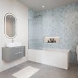 VILLEROY ET BOCH - Baignoire droite Architectura avec pieds acrylique 170 x 80 cm  + Pare bain gauche AURYS Raywall chromé - vignette
