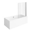 VILLEROY ET BOCH - Baignoire droite Architectura acrylique 170 x 80 cm  + Pare bain droite AURYS Raywall chromé - vignette