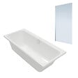 VILLEROY ET BOCH - Baignoire droite Architectura 170 x 75 cm Blanc + Pare Bain gauche AURYS Mist 1 chromé - vignette