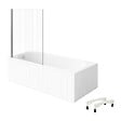 VILLEROY ET BOCH - Baignoire droite avec pieds 160 x 70 cm O.Novo Blanc + Pare Bain gauche AURYS Raywall chromé - vignette