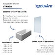 DURAVIT - Baignoire droite Starck 160 x70 cm + Pare Bain gauche AURYS Mist 1 chromé - vignette