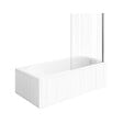 VILLEROY ET BOCH - Baignoire droite O.novo 170 x 75 cm Blanc + Pare bain droite AURYS Raywall chromé - vignette